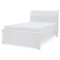 Transitional Full Sleigh Bed