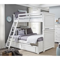 Transitional Twin over Full Bunk with Ladder