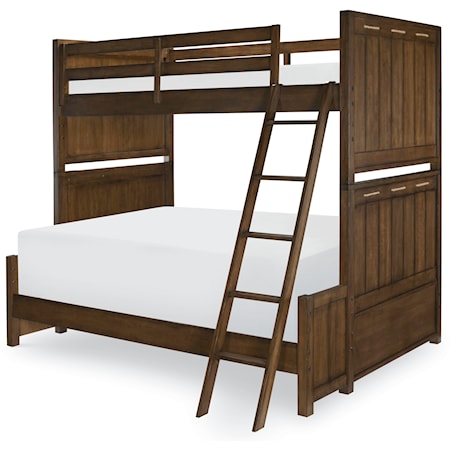 Twin over Full Bunk Bed with Ladder