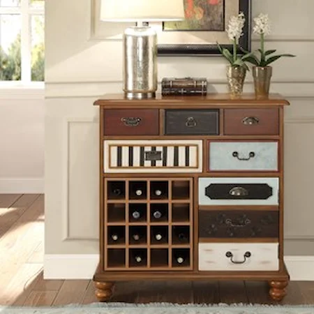 Jackson Wine Cabinet with Eclectic Design