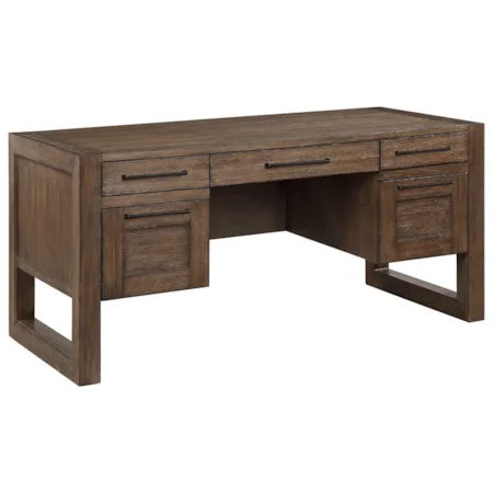 Modern Rustic Pedestal Desk