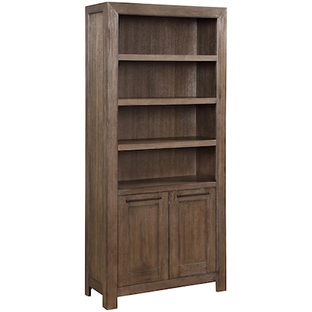 Modern Rustic 3-Shelf Bookcase