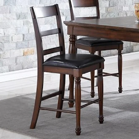 Breckenridge Counter Height Stool with Upholstered Seat