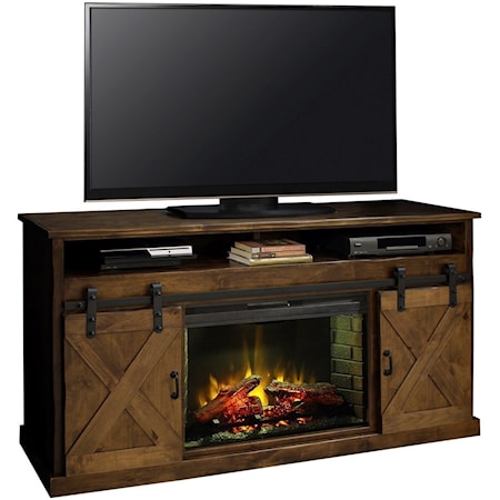 66" Fireplace Console