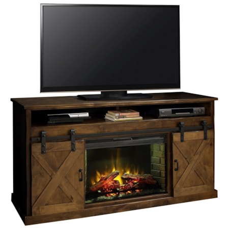 66" Fireplace Console