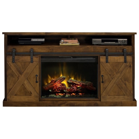 66&quot; Fireplace Console