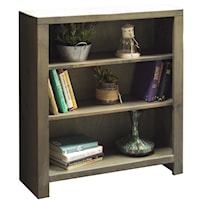 Rustic 36" Bookcase with 3 Shelves