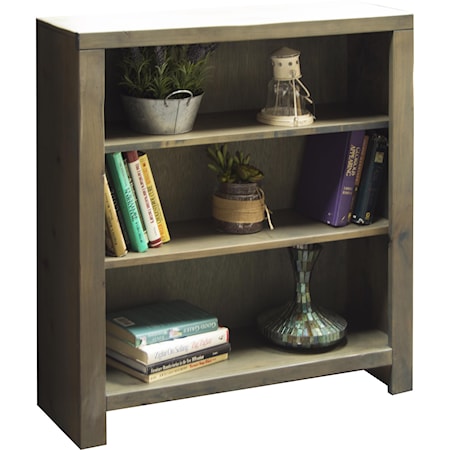 Rustic 36" Bookcase with 3 Shelves