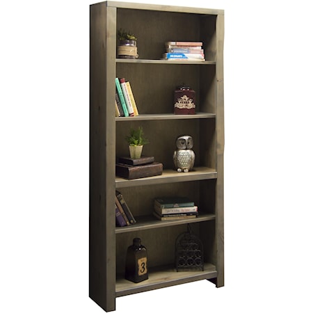 Rustic 72" Bookcase with 5 Shelves