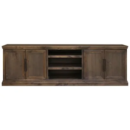 Transitional 97" TV Stand with Storage 