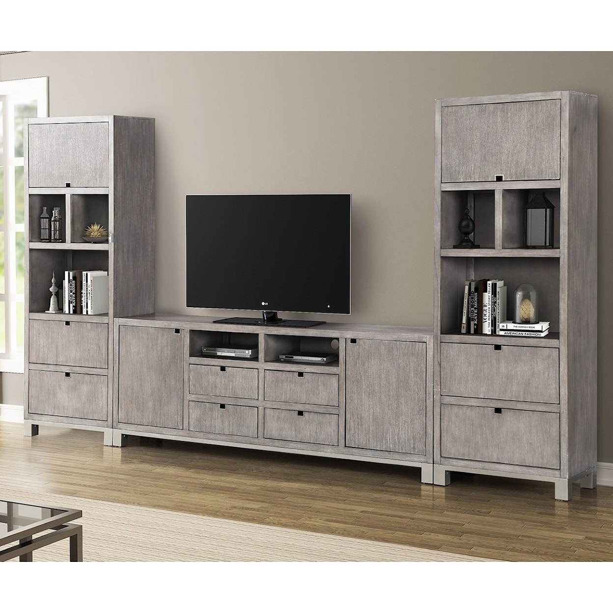 Legends Furniture Pacific Heights Entertainment Wall Unit