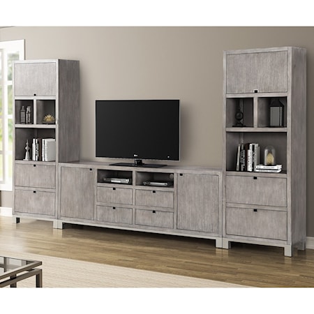 Contemporary Entertainment Wall Unit