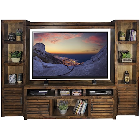 Transitional Entertainment Center Contemporary Black Hardware