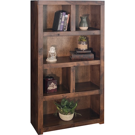 Transitional 64" Bookcase with Open Shelving