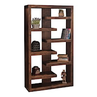 Transitional 72" Bookcase with Open Shelving