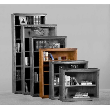 Bookcase With Adjustable Three Shelves