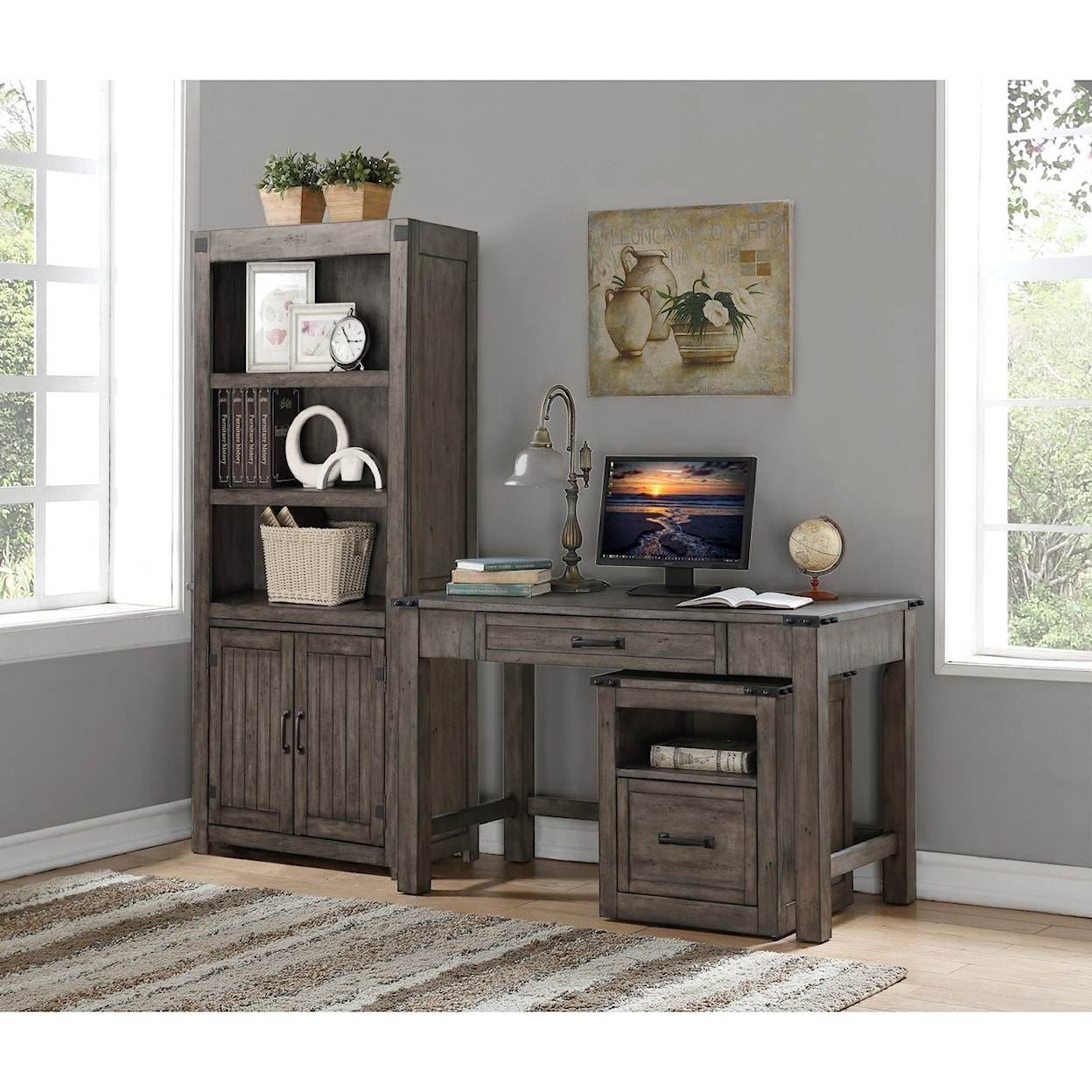 Legends Furniture Storehouse Collection Storehouse One Drawer Writing Desk