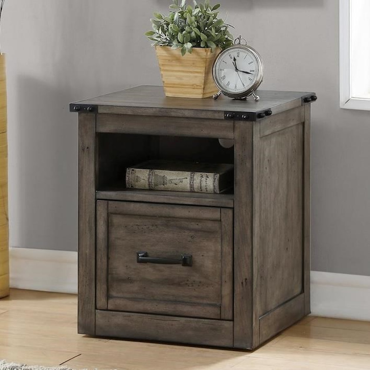 Legends Furniture Storehouse Collection Rolling File Cabinet