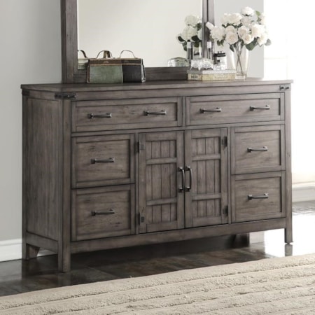 Dresser &amp; Mirror Set