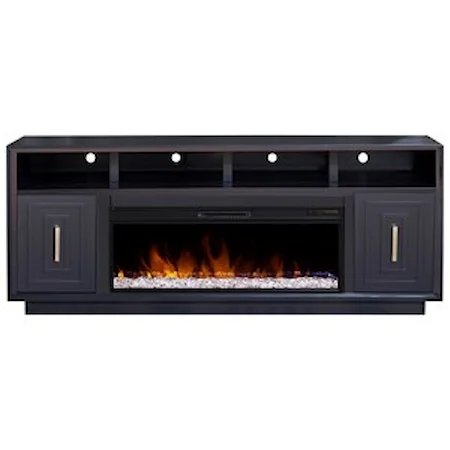 Transitional 83" TV Stand with Fireplace 