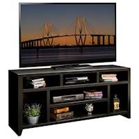 Contemporary 66" TV Console with Open Shevling