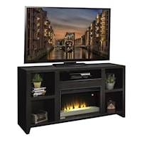 Contemporary 63" TV Console with Electric Fireplace