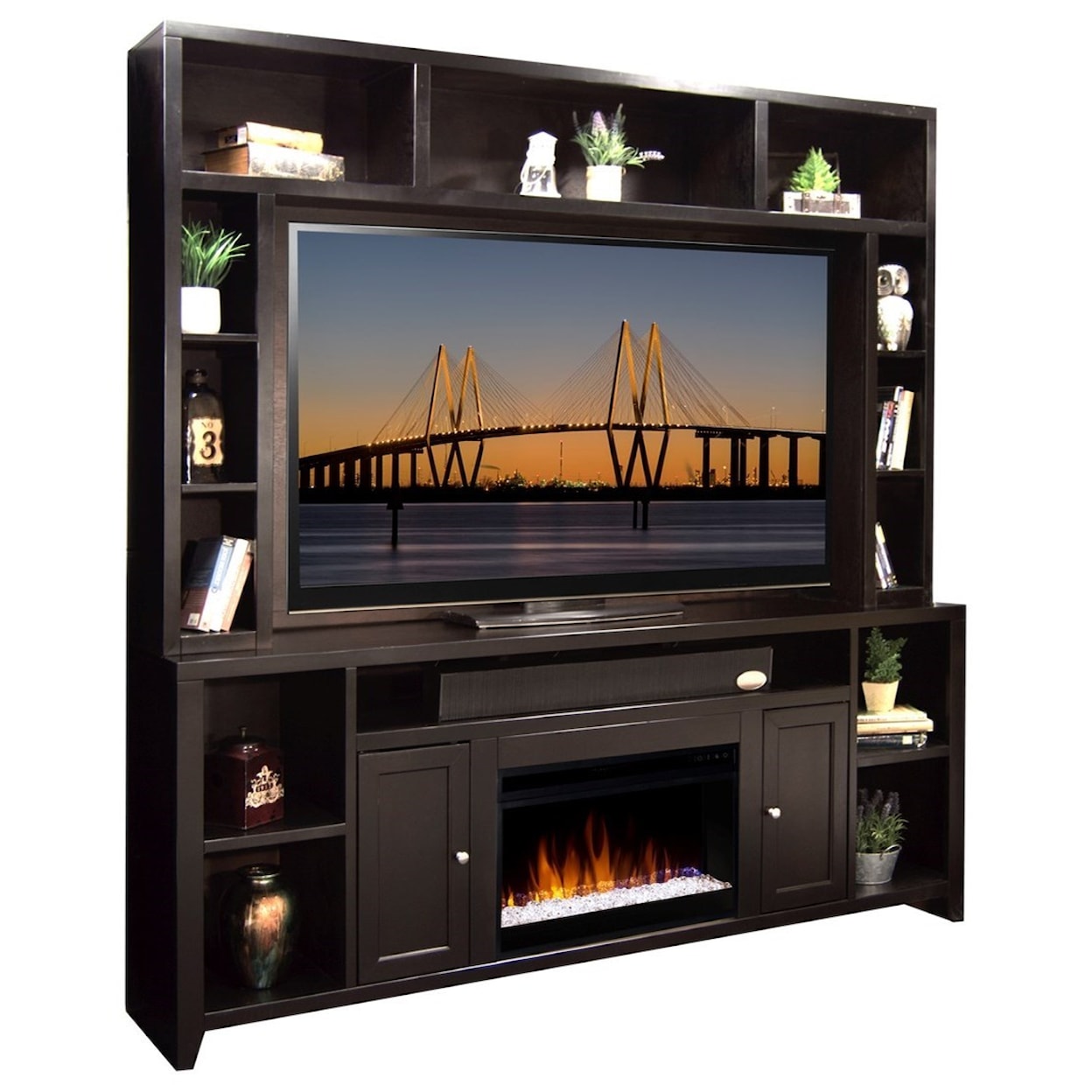 Carolina Legends Urban Loft Fireplace Entertainment Center