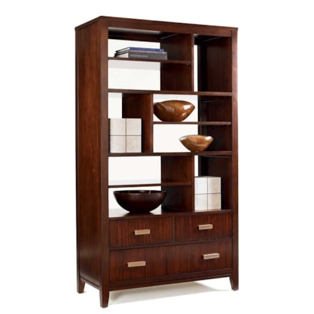 Beekman Two-Sided Bookcase with 9 Drawers and 3 Drawers