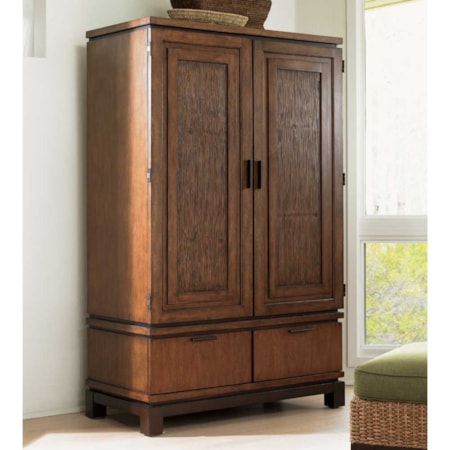 Wakefield Armoire with Wraparound Doors