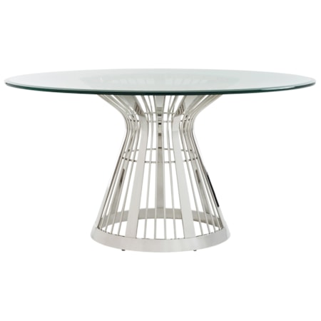 Riviera Stainless Dining Table Base With 60