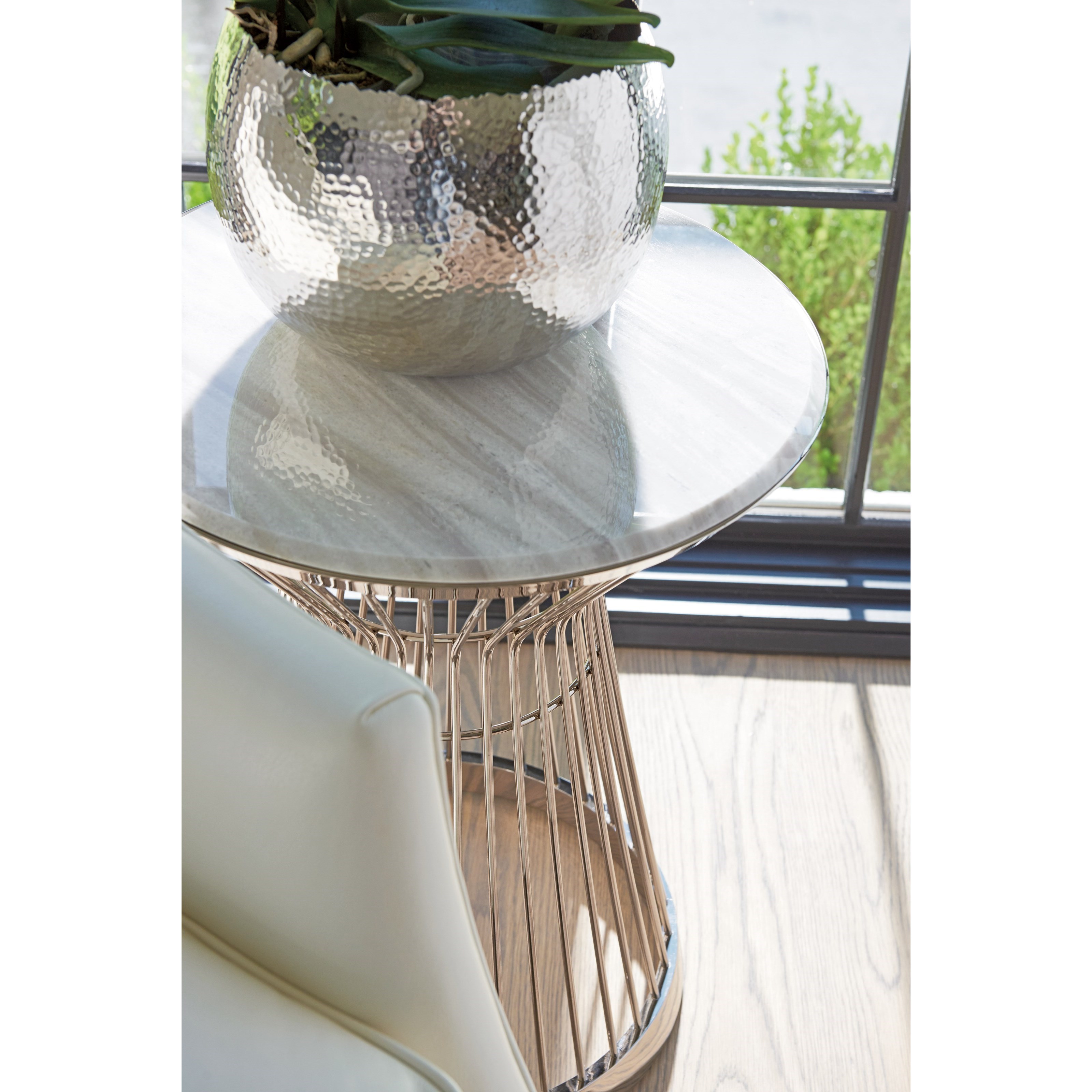Martini Stainless Accent Table