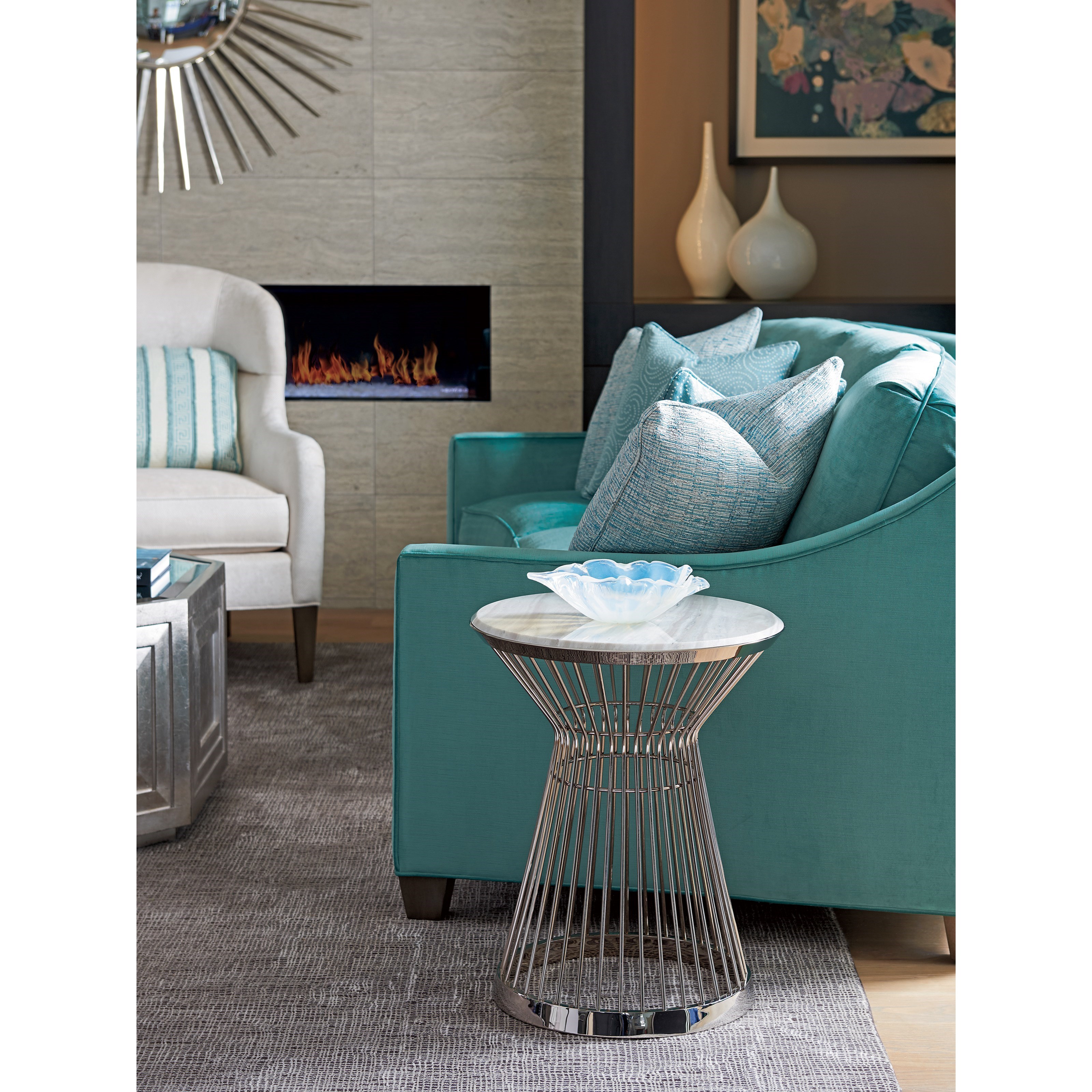 Martini Stainless Accent Table