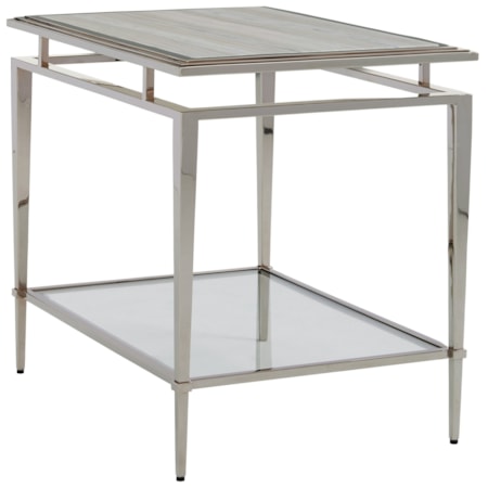 Athene Stainless End Table