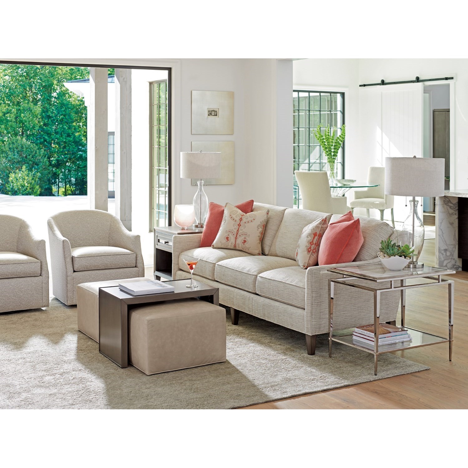 Lexington Ariana Athene Stainless End Table