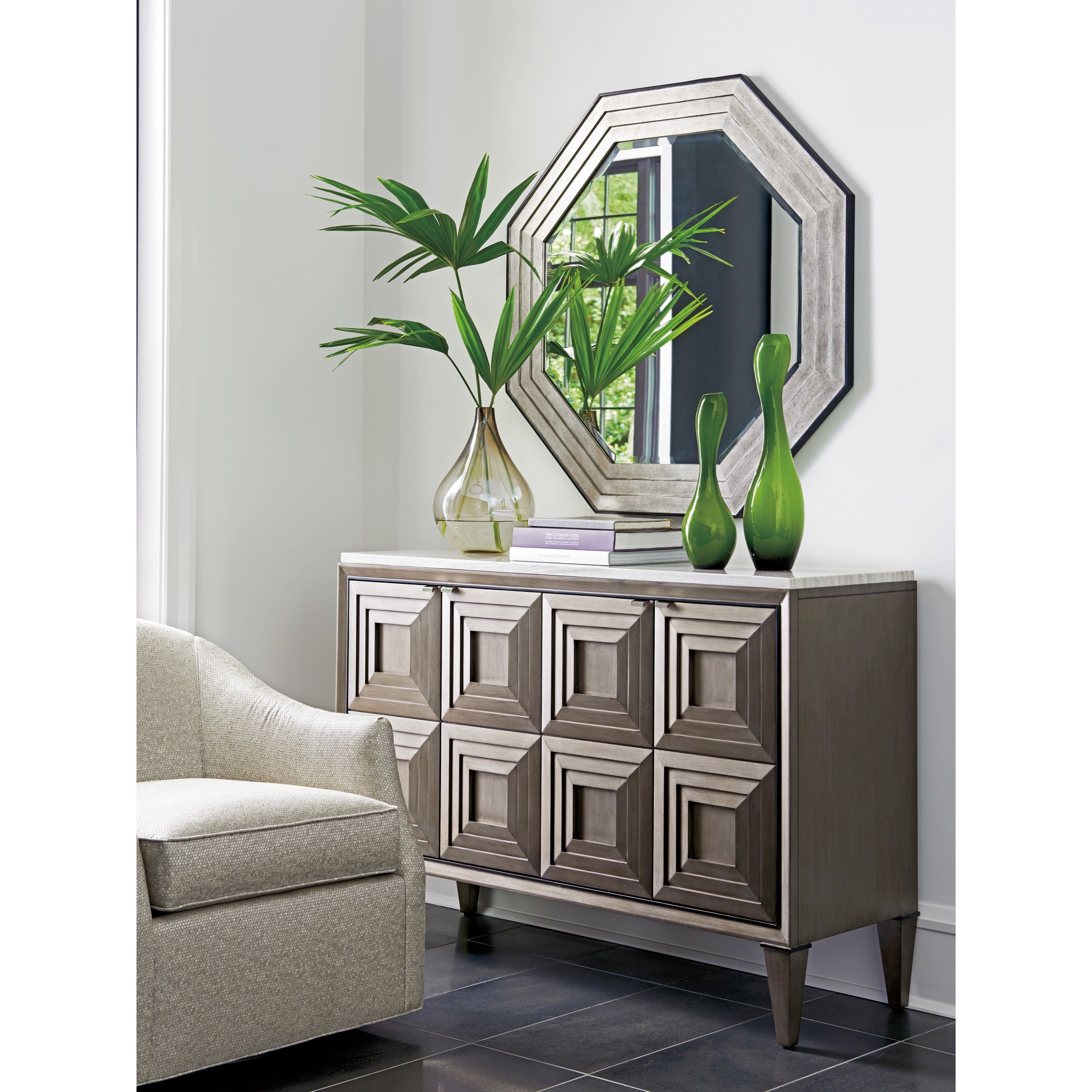 Ariana 4 drawer mirrored chest sale