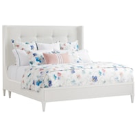 Arlington King Bed with Upholstered Tufted Headboard