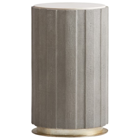 Chelsea Taupe Shagreen Accent Table