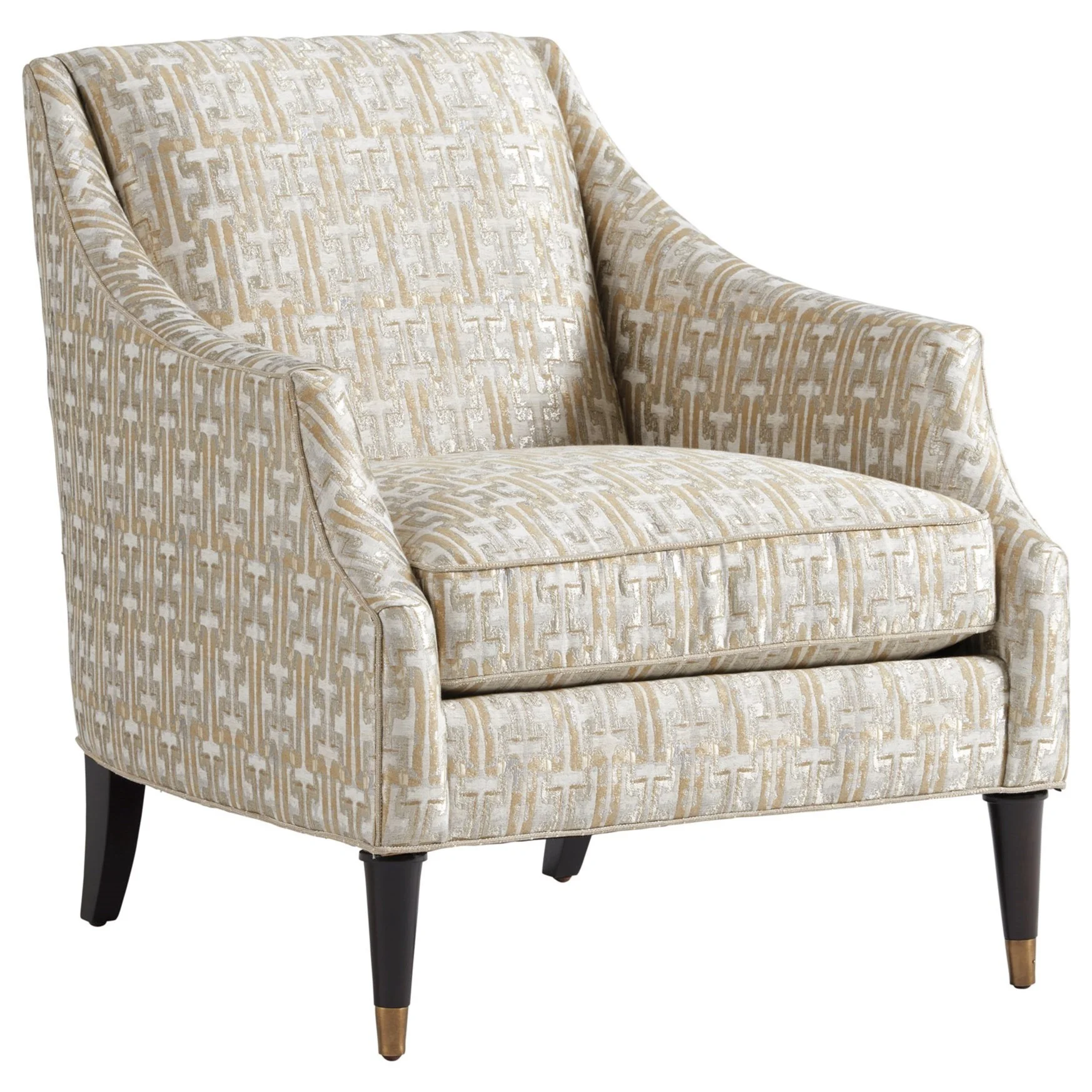 Lexington Carlyle 7573-11 Kerney Chair with Satin Gold Ferrules | Baer ...