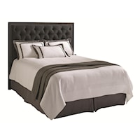 Maranello Queen-sized Headboard with Diamond-Tufted Upholstery and Nailheads