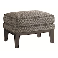 Giovanni Ottoman with Exposed Wood Base