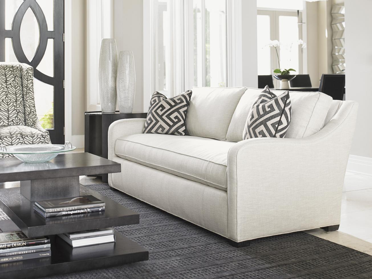 Lexington Carrera Fontana Contemporary Sofa with Bench Seat