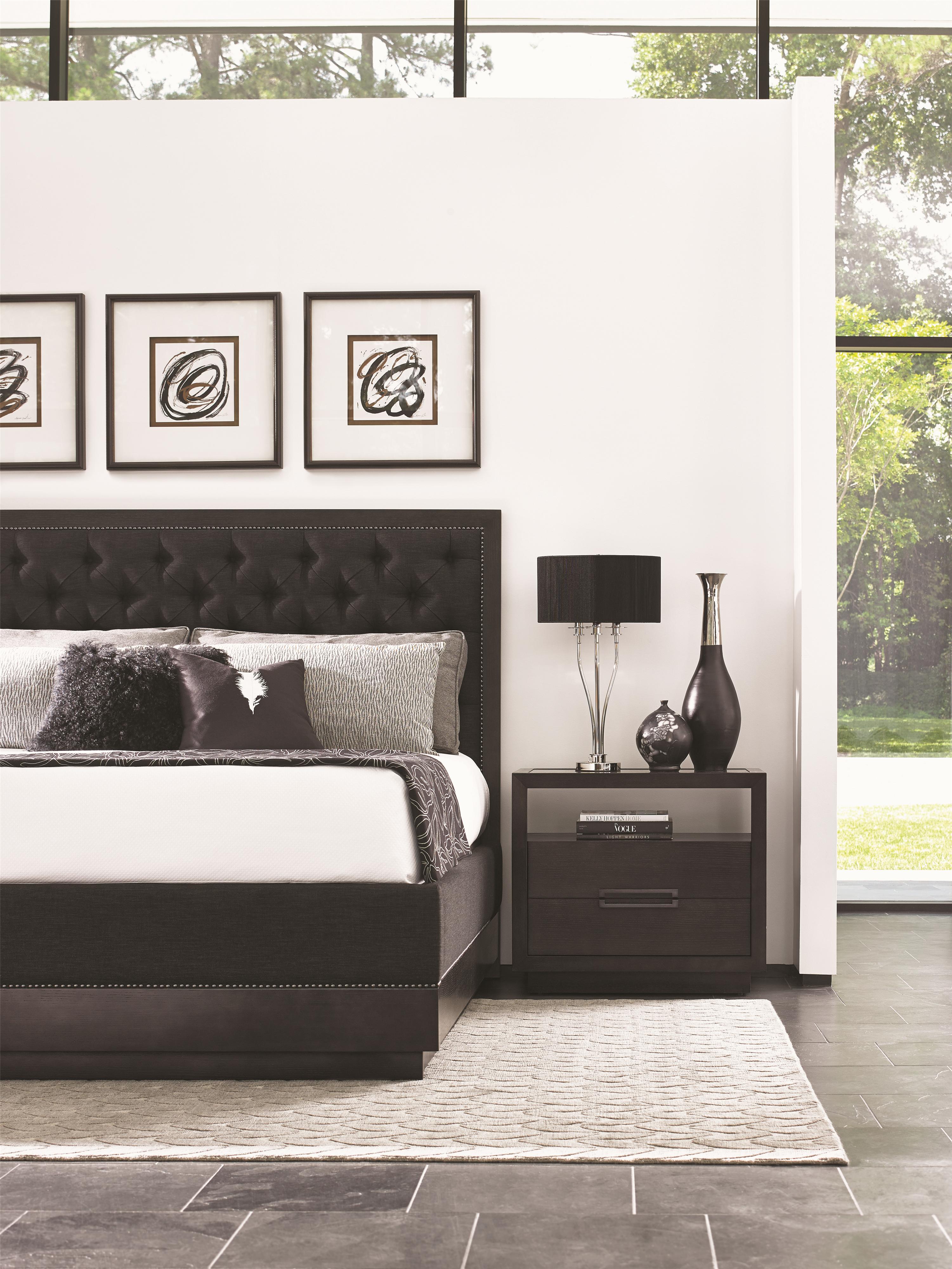 Carrera upholstered deals standard bed