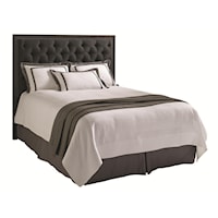 Maranello California King-sized Headboard with Diamond-Tufted Upholstery and Nailheads