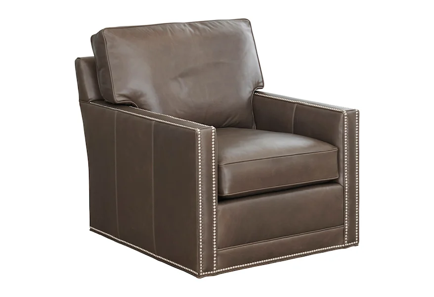 Couture Leather Brayden Customizable Swivel Chair by Lexington at Baer's Furniture