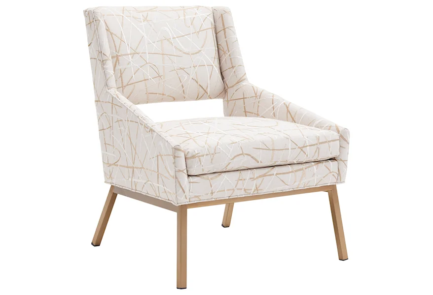 Kitano Amani Chair w/ Brass Base by Lexington at Furniture Fair - North Carolina