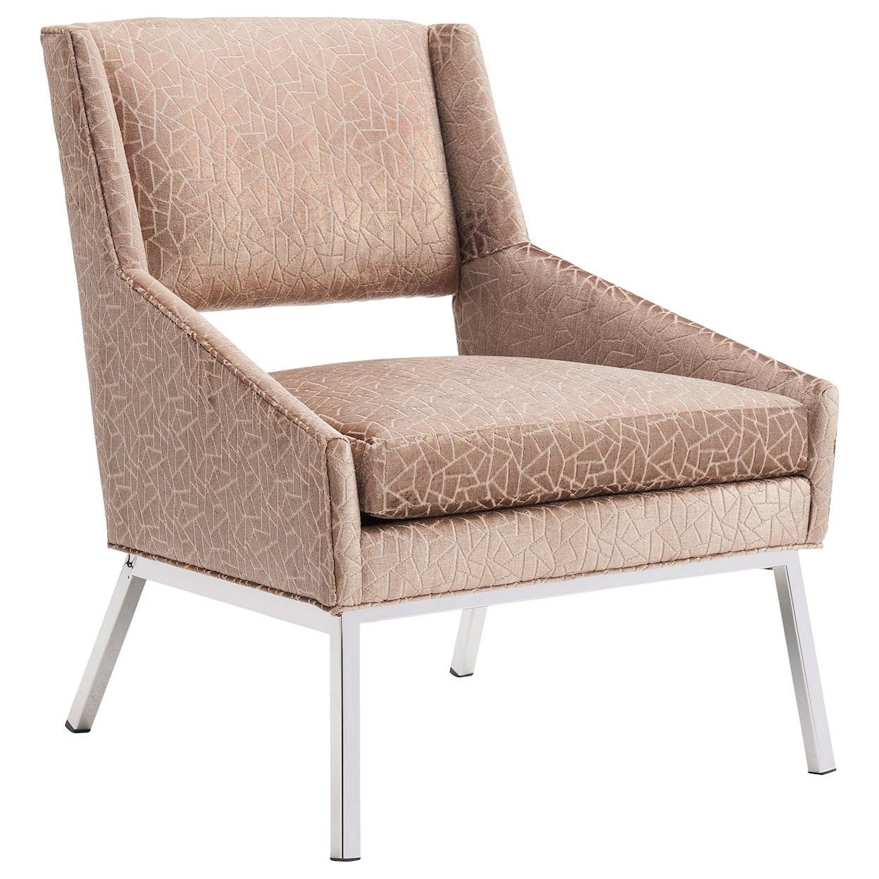 Lexington Kitano Amani Chair w/ Polished Chrome Base