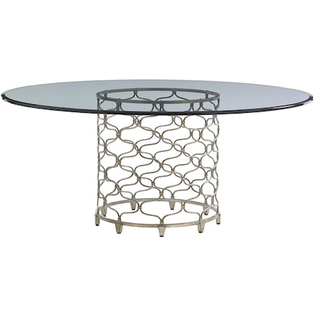 Bollinger Dining Table with 72" Glass Top