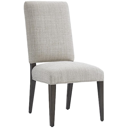 Sierra Dining Side Chair in Medino Ivory Fabric