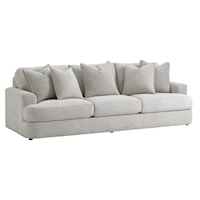 Halandale Contemporary Sofa with Toss Pillows
