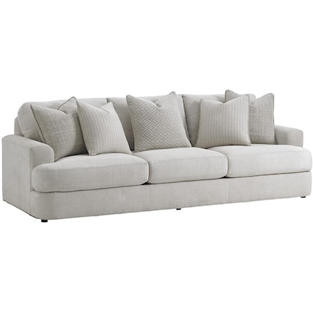 Halandale Contemporary Sofa with Toss Pillows